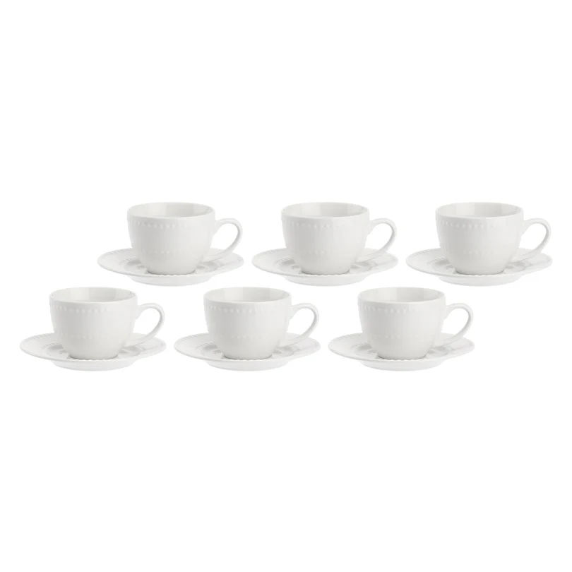 P00510CA06 foto 2 LA PORCELLANA BIANCA Set 6 tazzine da caffè con piattino "Collina" - immagine 1