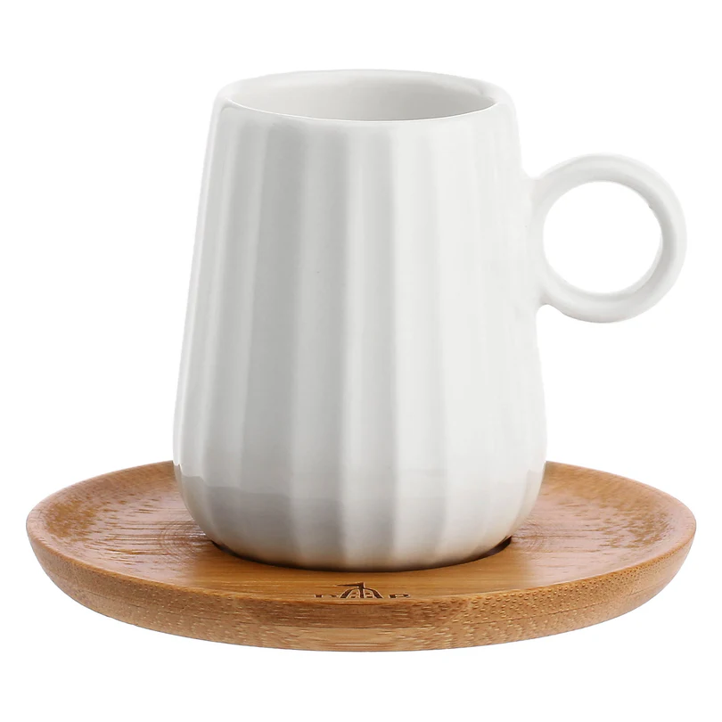 U10203009A83 foto 2 LA PORCELLANA BIANCA Set 6 tazzine da caffè con piattino decoro "righe" collezione Intavola - immagine 2