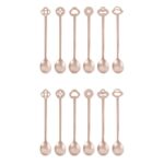 Sambonet Set 12 cucchiaini party "Oriental" colore Antique Pvd Champagne