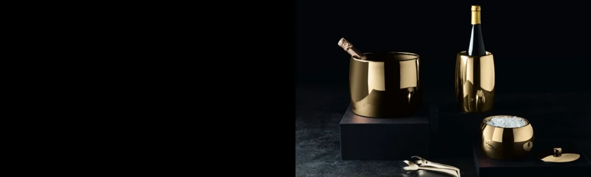 Sambonet Glacette termica in acciaio Mirror Pvd colore Champagne collezione Sphera - immagine 6