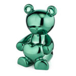 ZAVI Statuina Orsetto con cuore linea Polly, colore verde