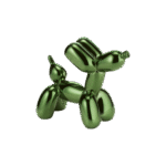 ZAVI Statuina Ballon Dog S in piedi , verde,  Collezione Polly