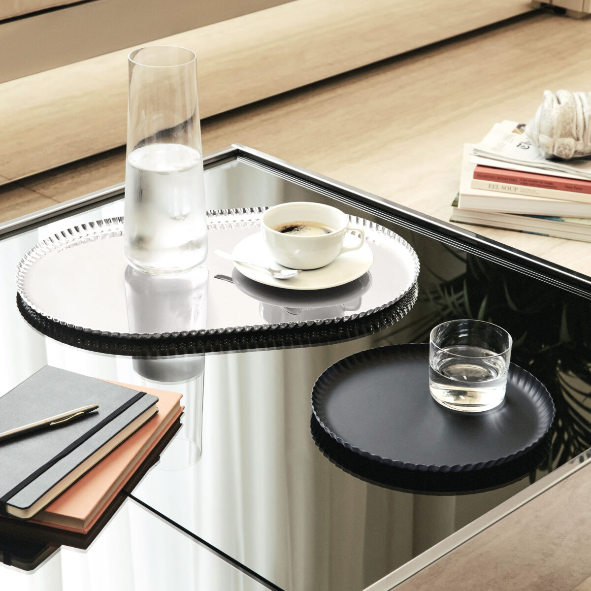 ALESSI Vassoio ovale "Pleats" acciaio lucido - immagine 3