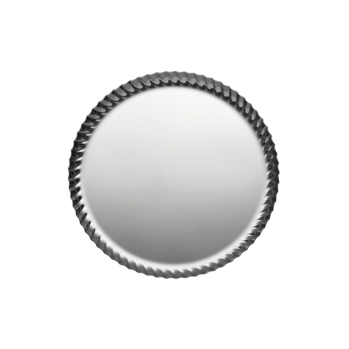 ALESSI Vassoio rotondo "Pleats" ø 23 acciaio lucido - immagine 2