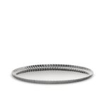 ALESSI Vassoio rotondo "Pleats" ø 31 acciaio lucido