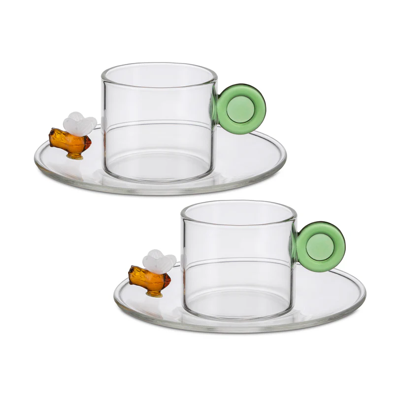 U10334009A00 foto 1 LA PORCELLANA BIANCA Set 2 tazzine da caffè APIFLORA - immagine 1