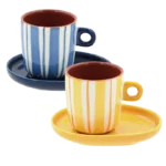 Rose&Tulipani Set di 2 tazzine da caffè linea Attimi