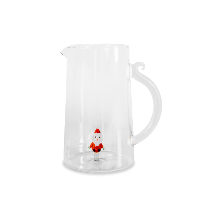 WD775BAB foto 1 WD LIFESTYLE Caraffa in vetro borosilicato decoro "Babbo Natale" - immagine 1