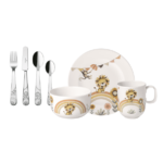 Villeroy & Boch  Set di stoviglie per bambini 7 pz Boho Kids decoro "Roar like a Lion"