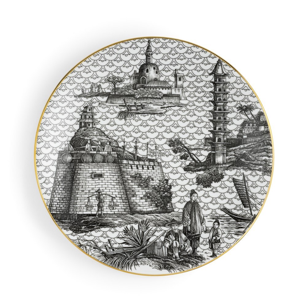 WEISSESTAL Piatto piano Souvenir de Voyage decoro “Oriental Dream”