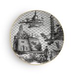 WEISSESTAL Piatto fondo Souvenir de Voyage decoro "Oriental Dream" design Simone Guidarelli