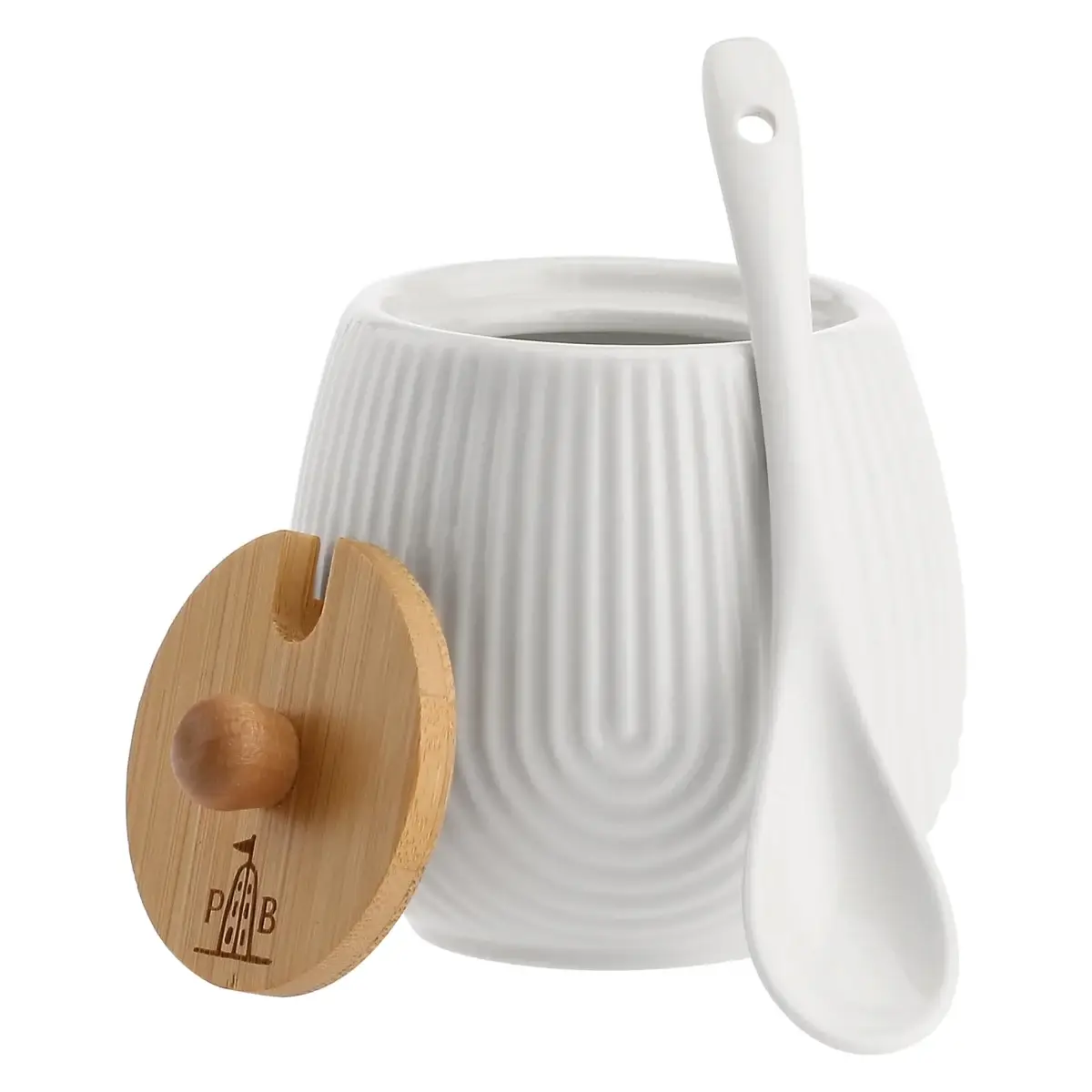 LA PORCELLANA BIANCA Zuccheriera decoro "righe" collezione Intavola - immagine 3