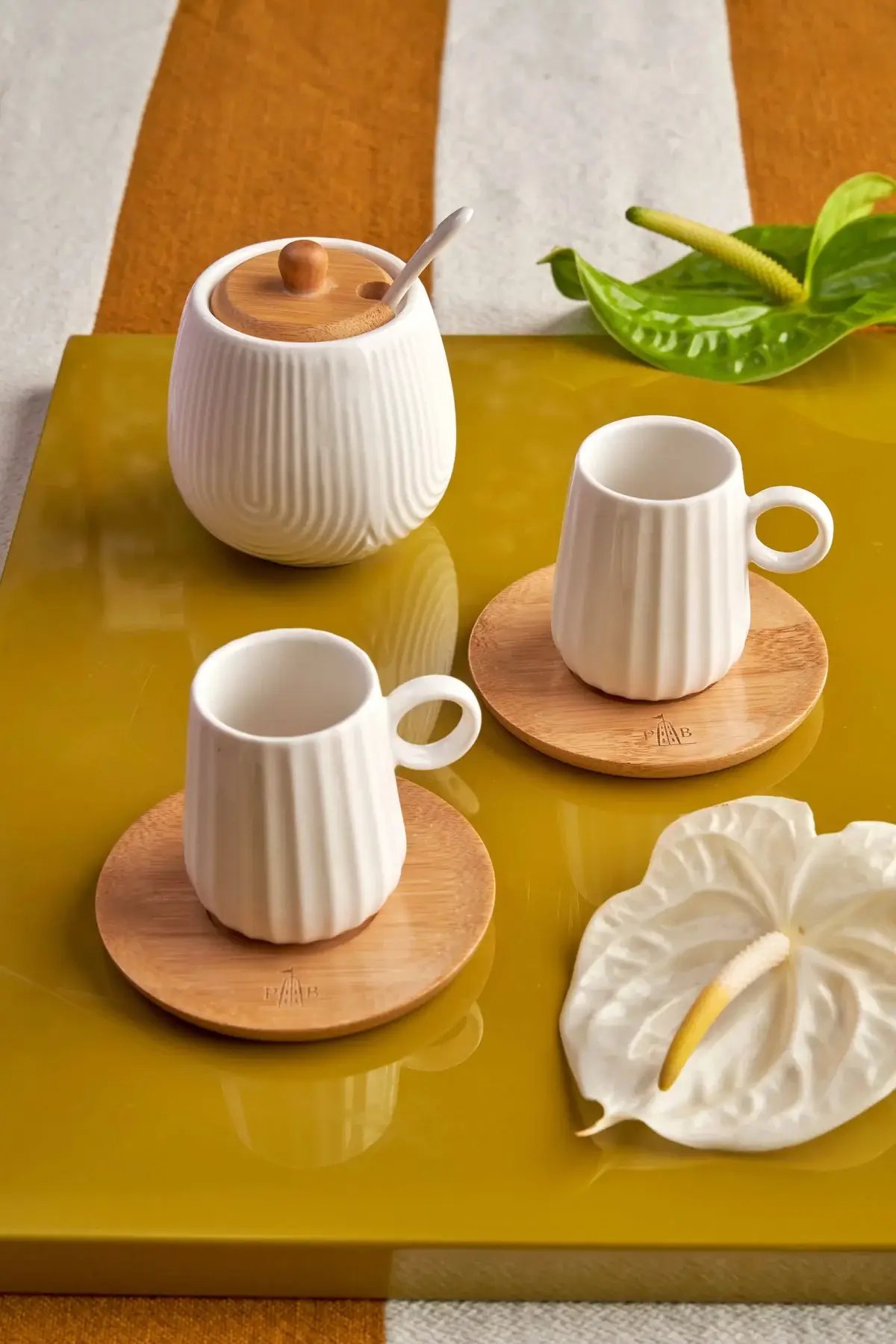 LA PORCELLANA BIANCA Zuccheriera decoro "righe" collezione Intavola - immagine 2