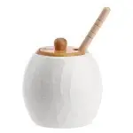 LA PORCELLANA BIANCA Mieliera decoro "foglie" collezione Intavola