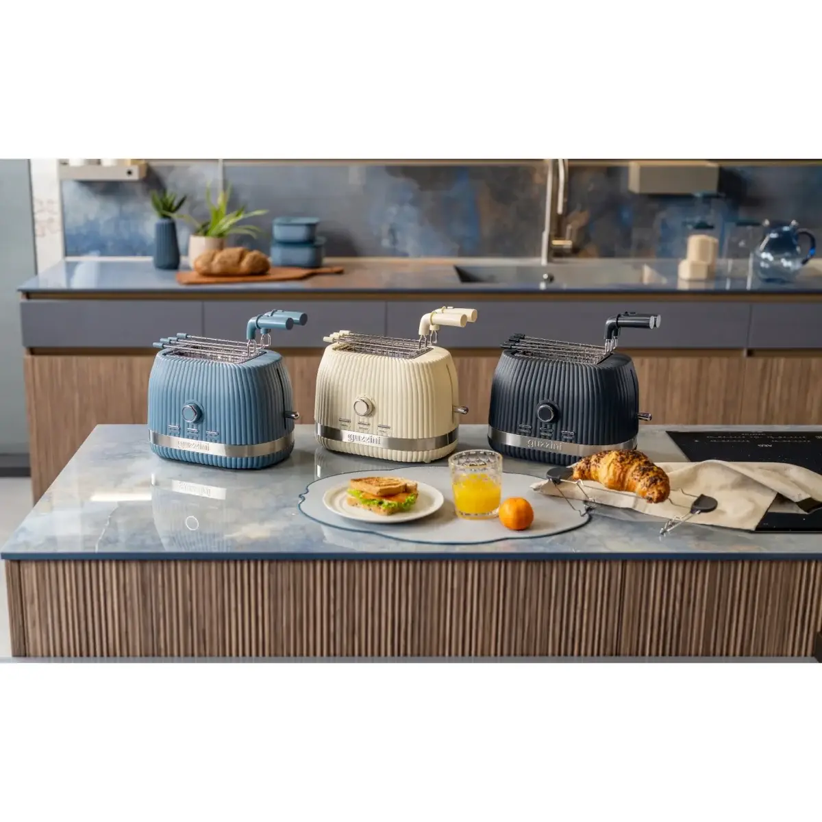 Guzzini Tostapane con pinze richiudibili Sous Chef colore Cream - immagine 3