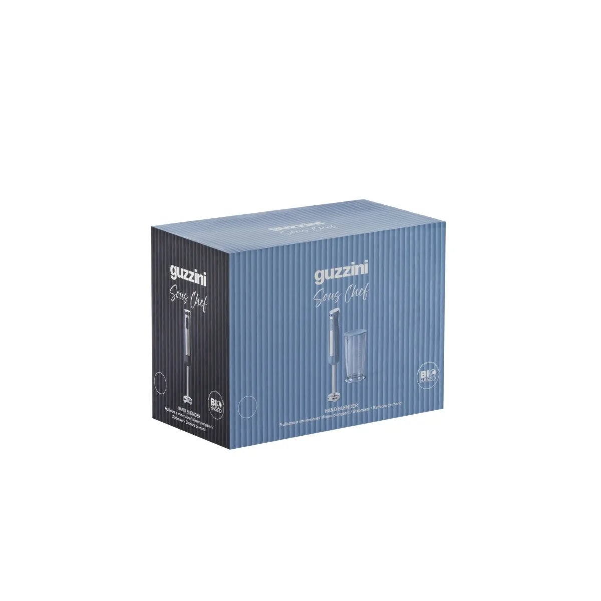 Guzzini Frullatore a immersione con bicchiere graduato con coperchio Sous Chef colore Navy blue - immagine 2
