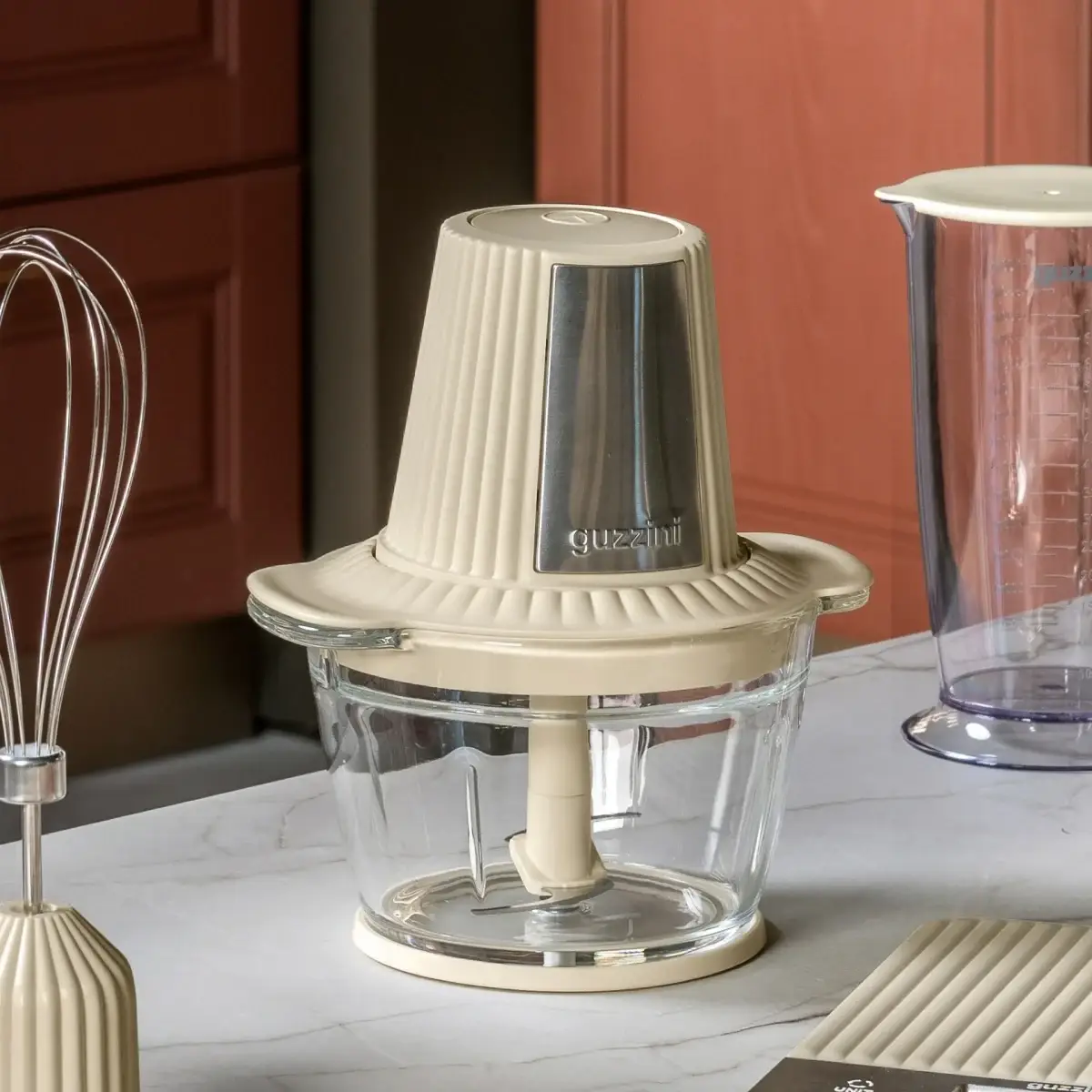 Guzzini Tritatutto elettrico collezione Sous Chef colore Cream - immagine 2