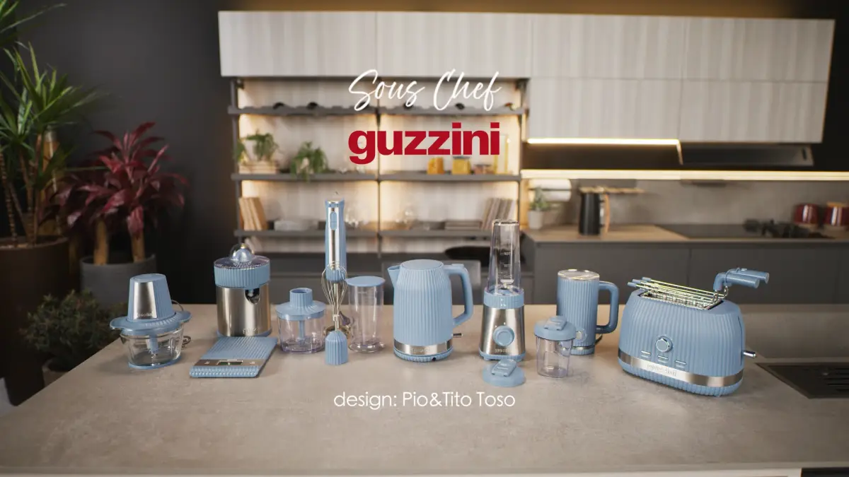 Guzzini Montalatte elettrico cordless Sous Chef colore Navy blue - immagine 4