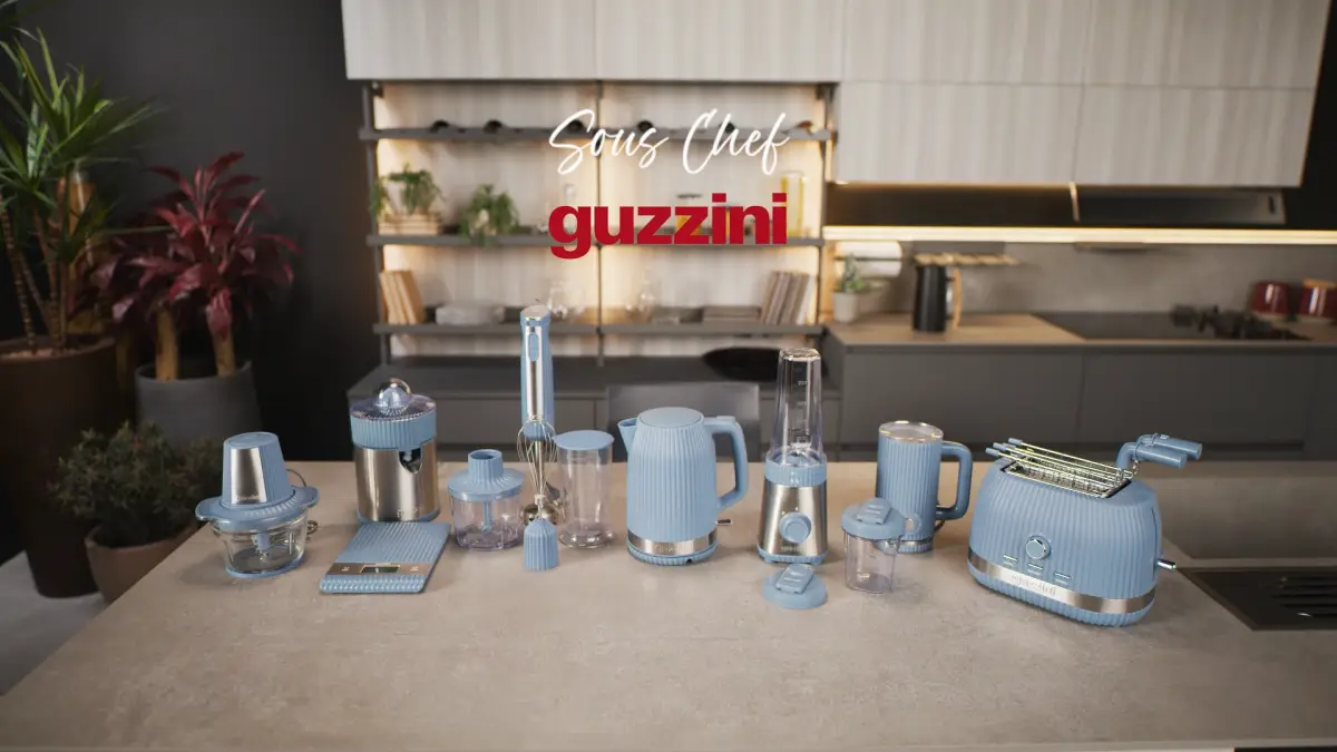 Guzzini Tostapane con pinze richiudibili Sous Chef colore Navy blue - immagine 7