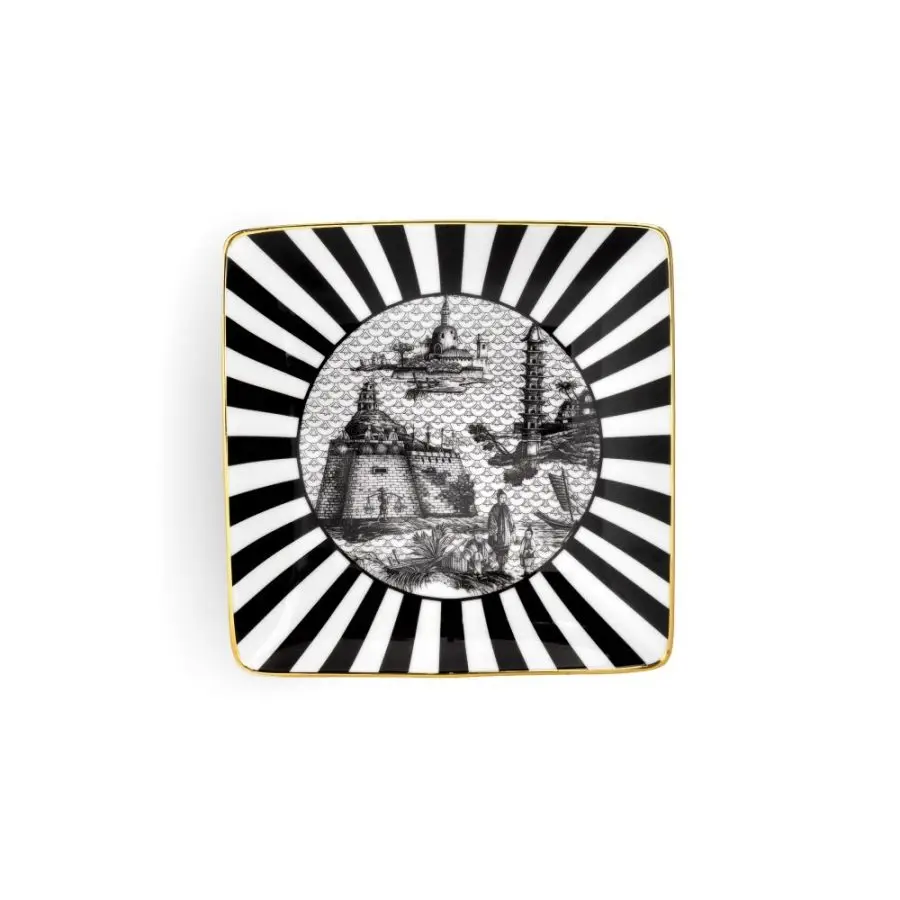 WEISSESTAL Svuotatasche Souvenirs de Voyage decoro “Stripes Oriental Dream” design  Simone Guidarelli