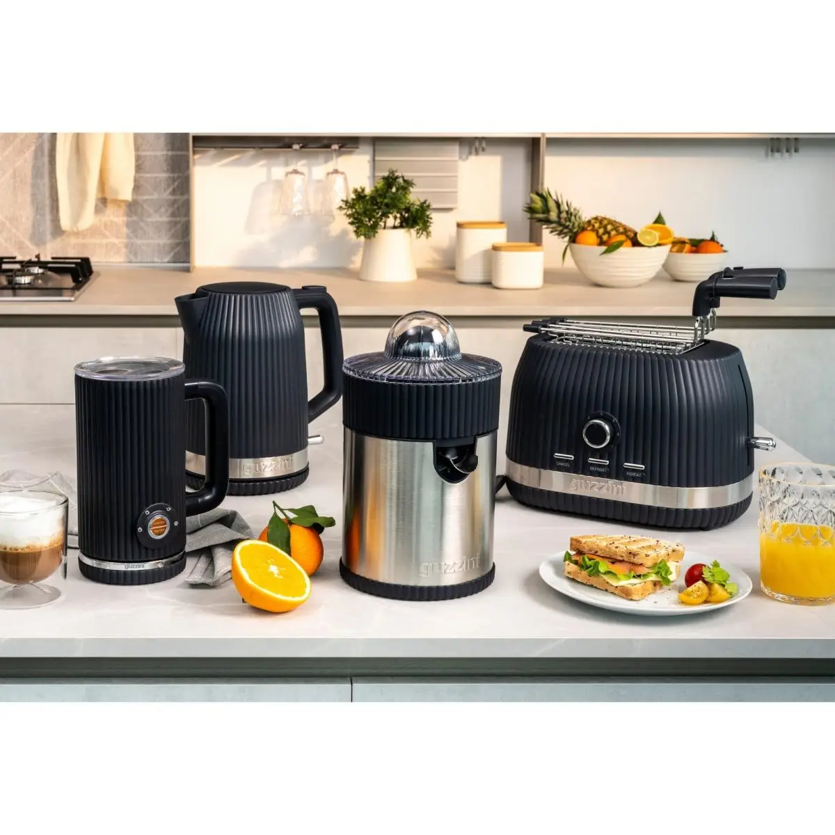 Guzzini Montalatte elettrico cordless Sous Chef colore Coal grey - immagine 5