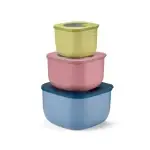 Guzzini Set 3 contenitori alti quadrati "STORE&MORE BIO" misure S-M-L colori vari