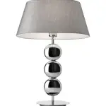 Villeroy&Boch Lampada da tavolo SOFIA base acciaio e tessuto beige