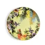 WEISSESTAL Piatto piano collezione Exotic Jungle design Simone Guidarelli colore Avocado