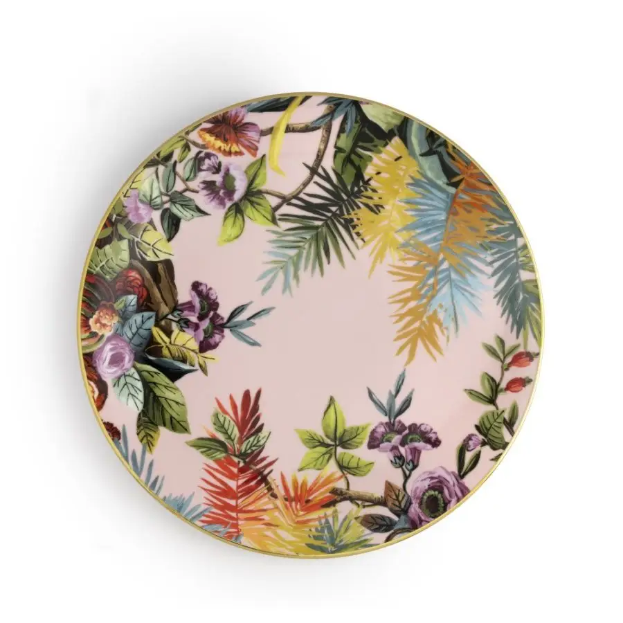 SG2000013 foto 1 WEISSESTAL Piatto piano collezione Exotic Jungle design Simone Guidarelli colore Rose - immagine 1