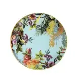 WEISSESTAL Piatto piano collezione Exotic Jungle design Simone Guidarelli colore Heavenly