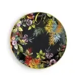 WEISSESTAL Piatto piano collezione Exotic Jungle design Simone Guidarelli colore Midnight