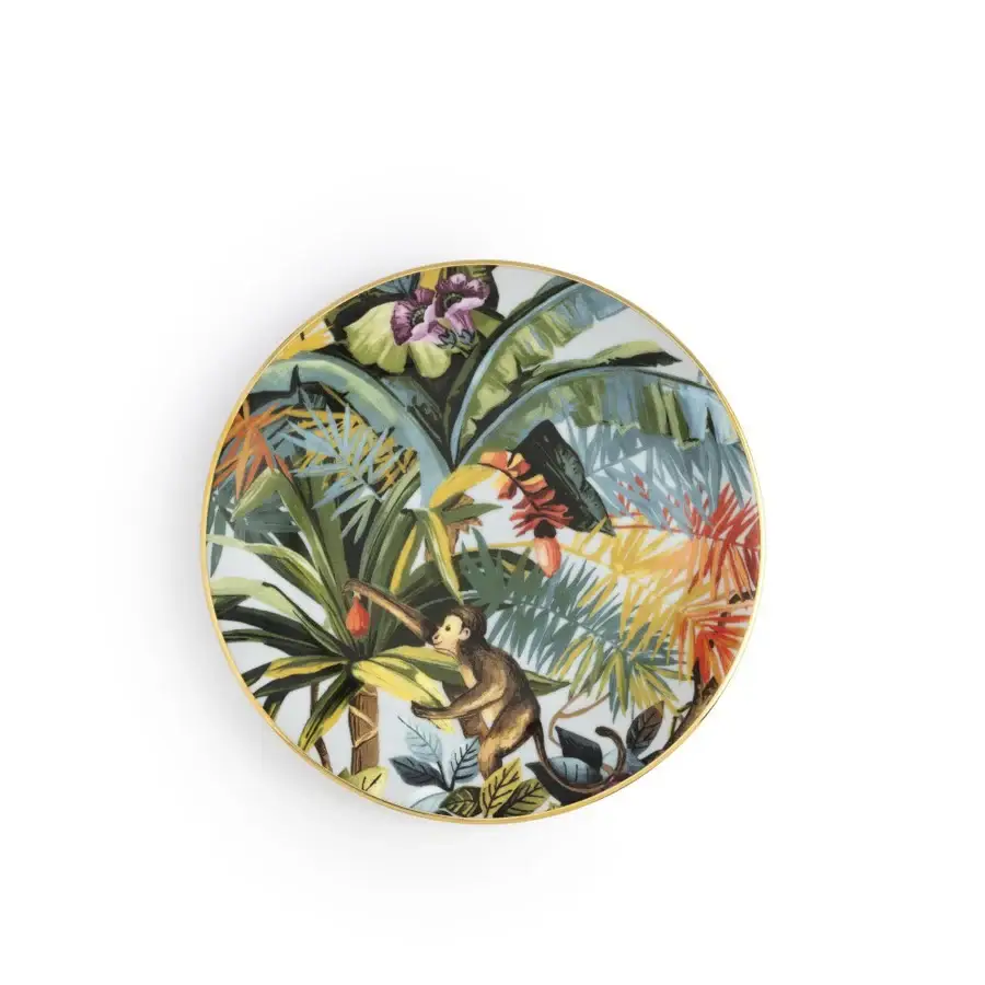 SG2000031 foto 1 WEISSESTAL Piatto frutta collezione Exotic Jungle design Simone Guidarelli colore Sky - immagine 1