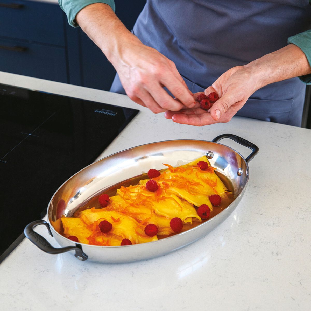 Sambonet Casseruola bassa ovale a 2 maniglie Home Chef Line - immagine 6