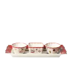 villeroy & boch set 4 pz ciotoline portasalse e vassoio toy's delight
