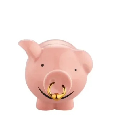 alessi figura "porcafortuna" collezione happy eternity baby