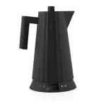 alessi bollitore elettrico con controllo della temperatura "plissé", colore nero